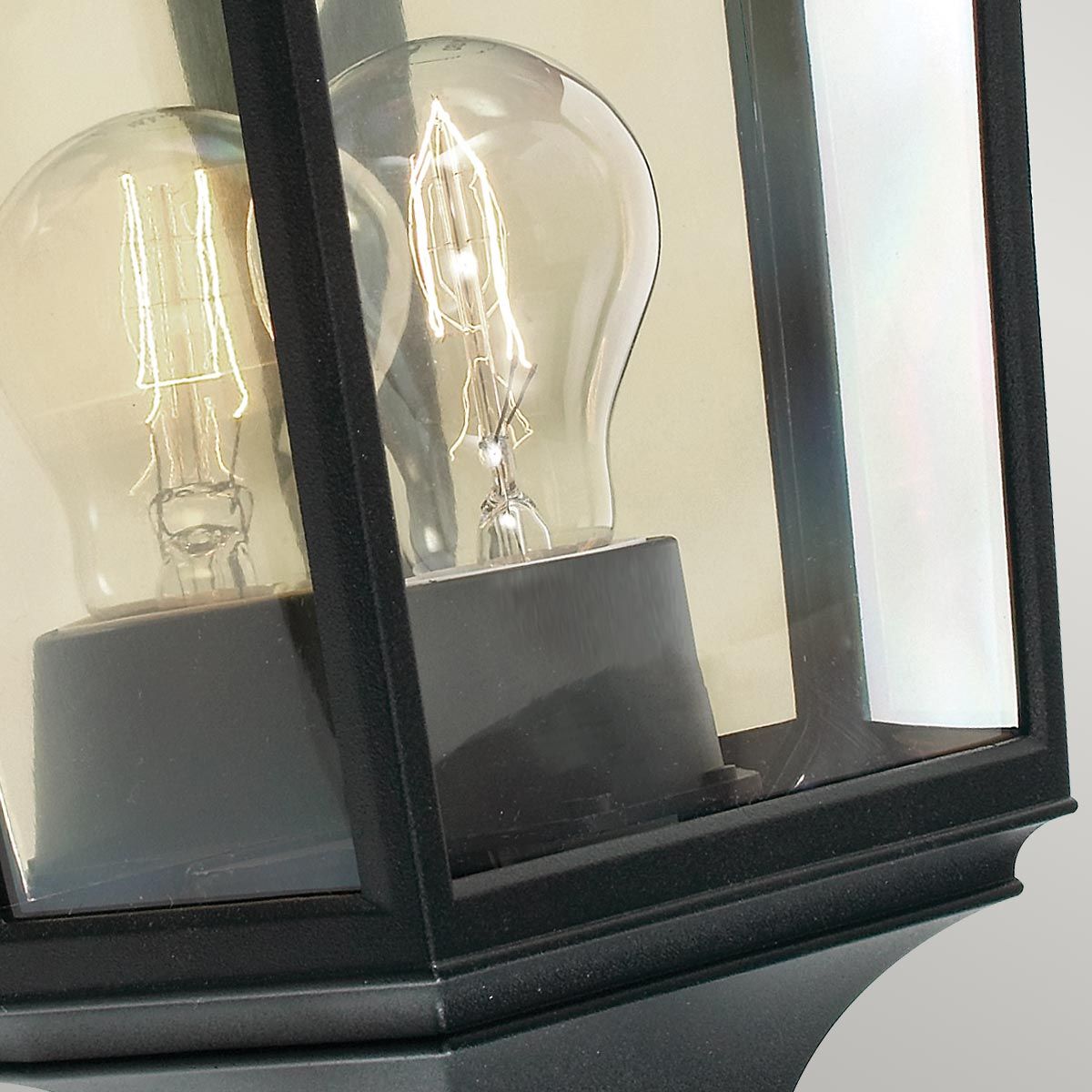 Norlys Turin Single Half Lantern - Black