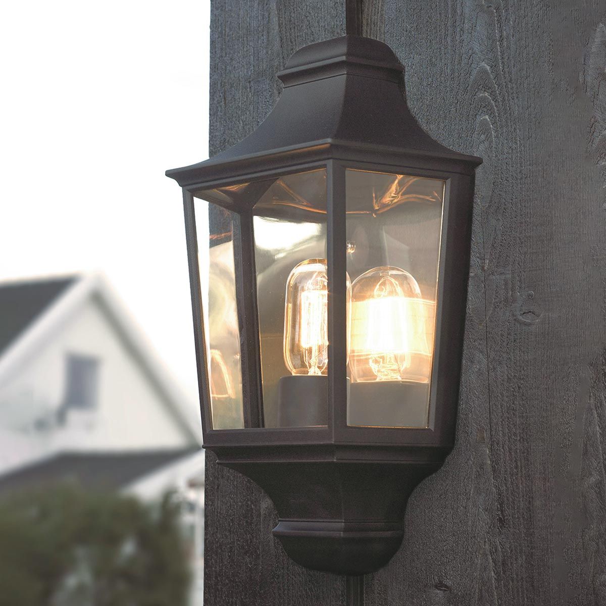 Norlys Turin Single Half Lantern - Black