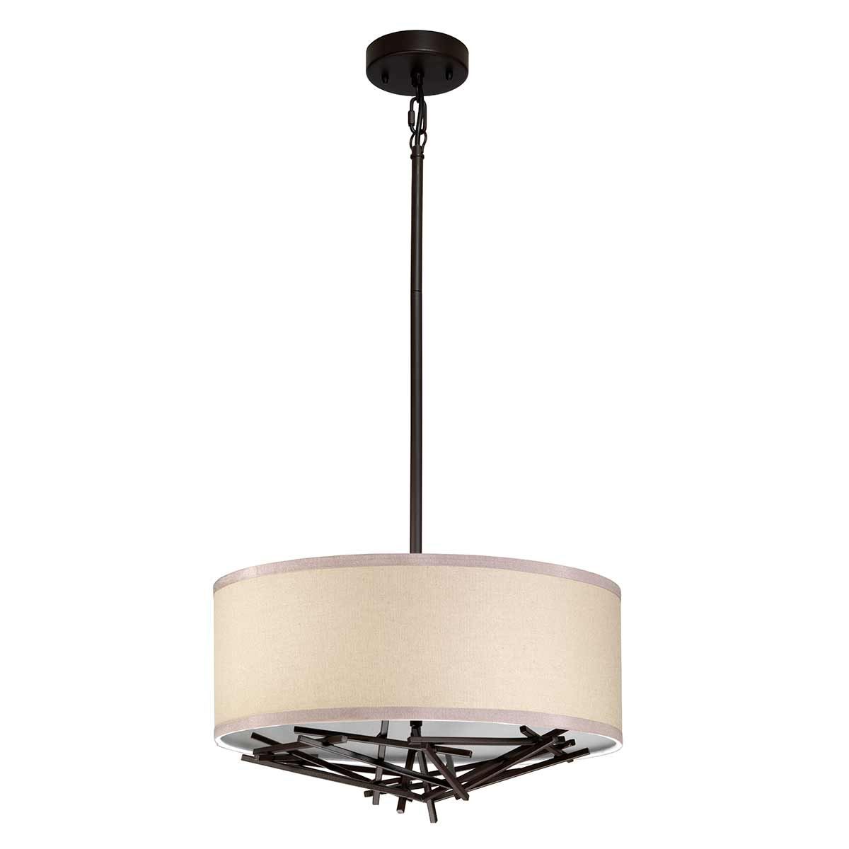 Elstead Taiko 3 Light Pendant - Olde Bronze