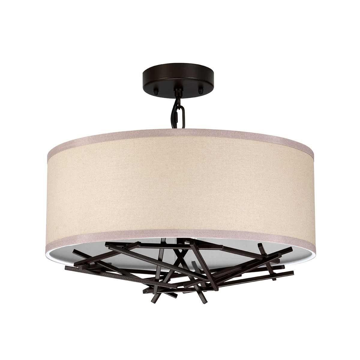 Elstead Taiko 3 Light Pendant - Olde Bronze