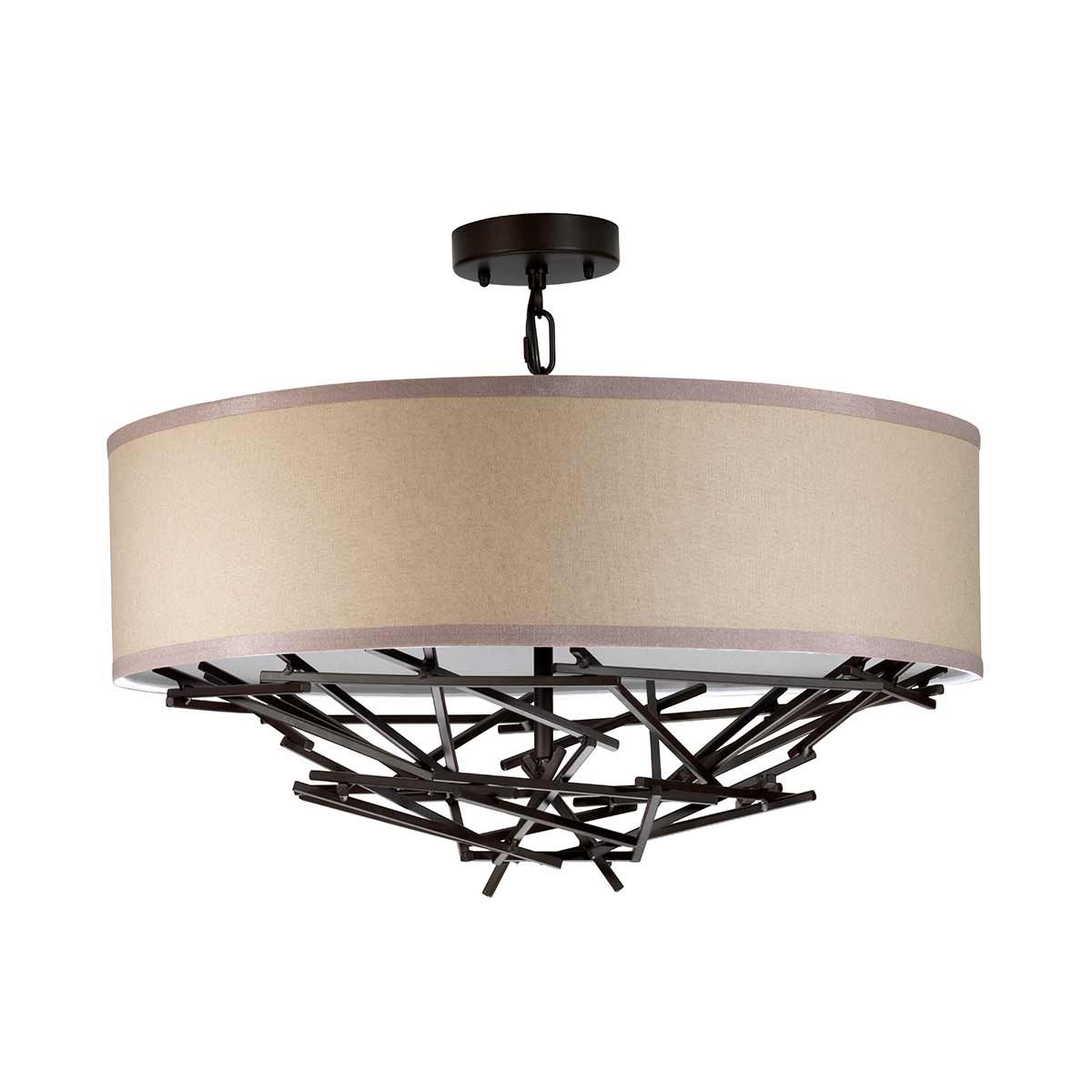 Elstead Taiko 4 Light Pendant - Olde Bronze
