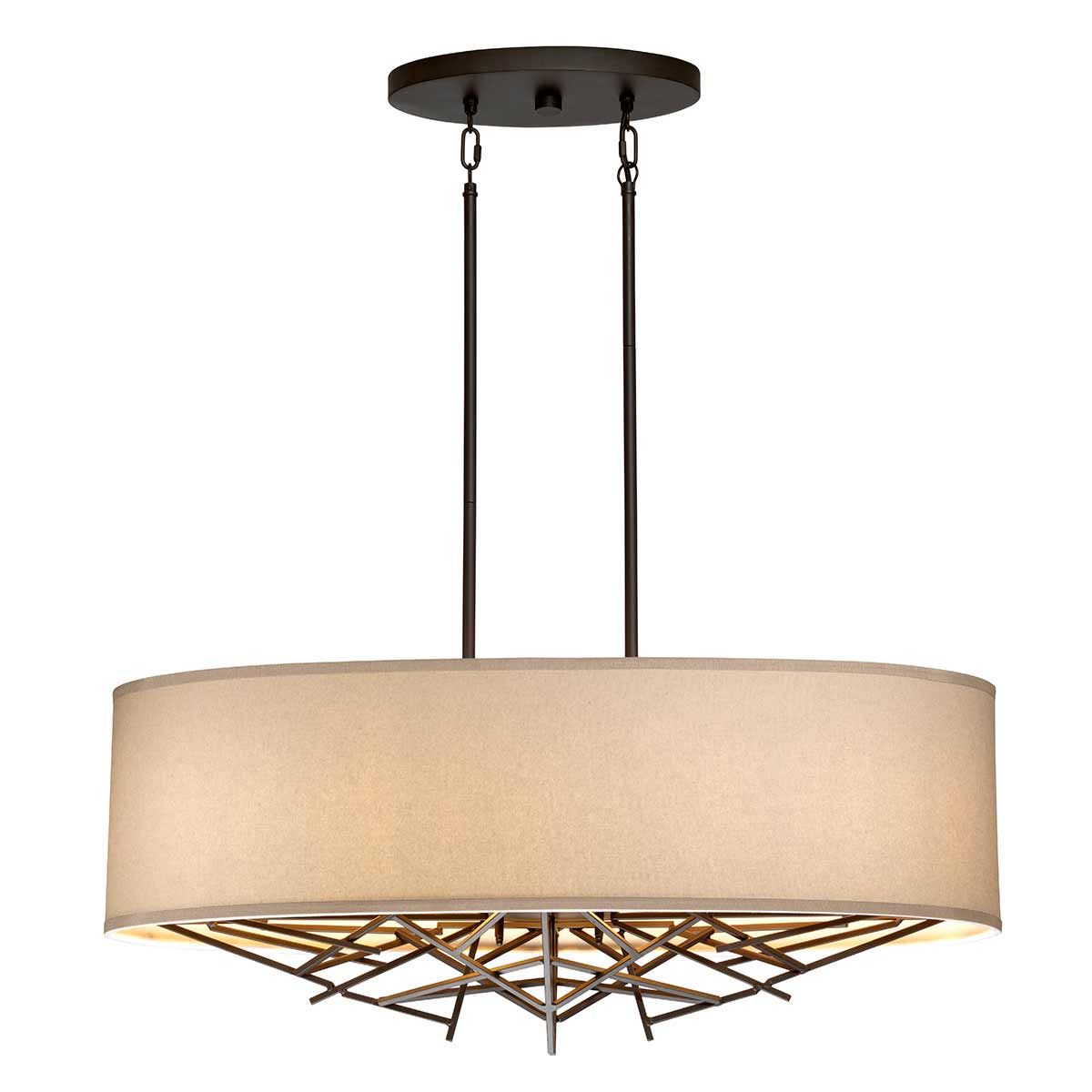 Elstead Taiko 5 Light Island Pendant - Olde Bronze