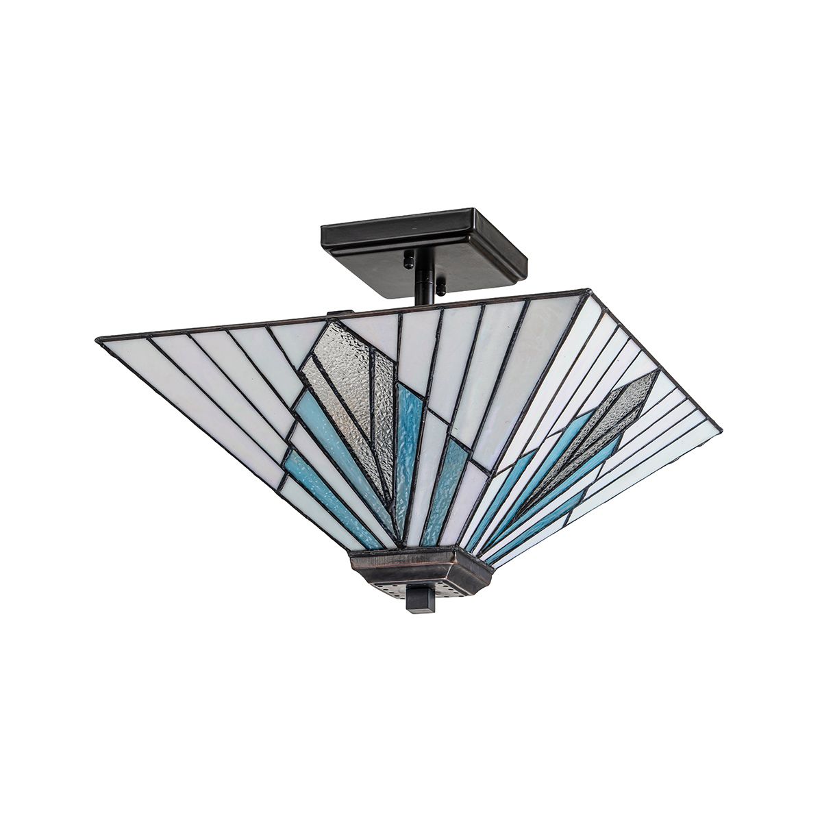 Elstead Alderley 2 Light Trio-Mount Pendant - Vintage Bronze