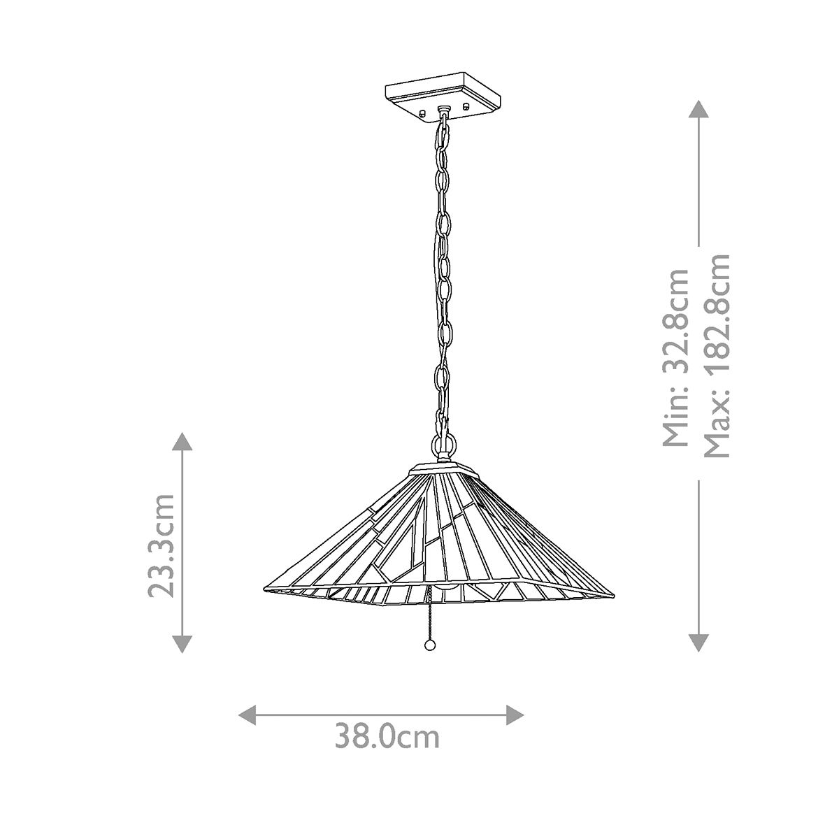Elstead Alderley 2 Light Pendant - Vintage Bronze