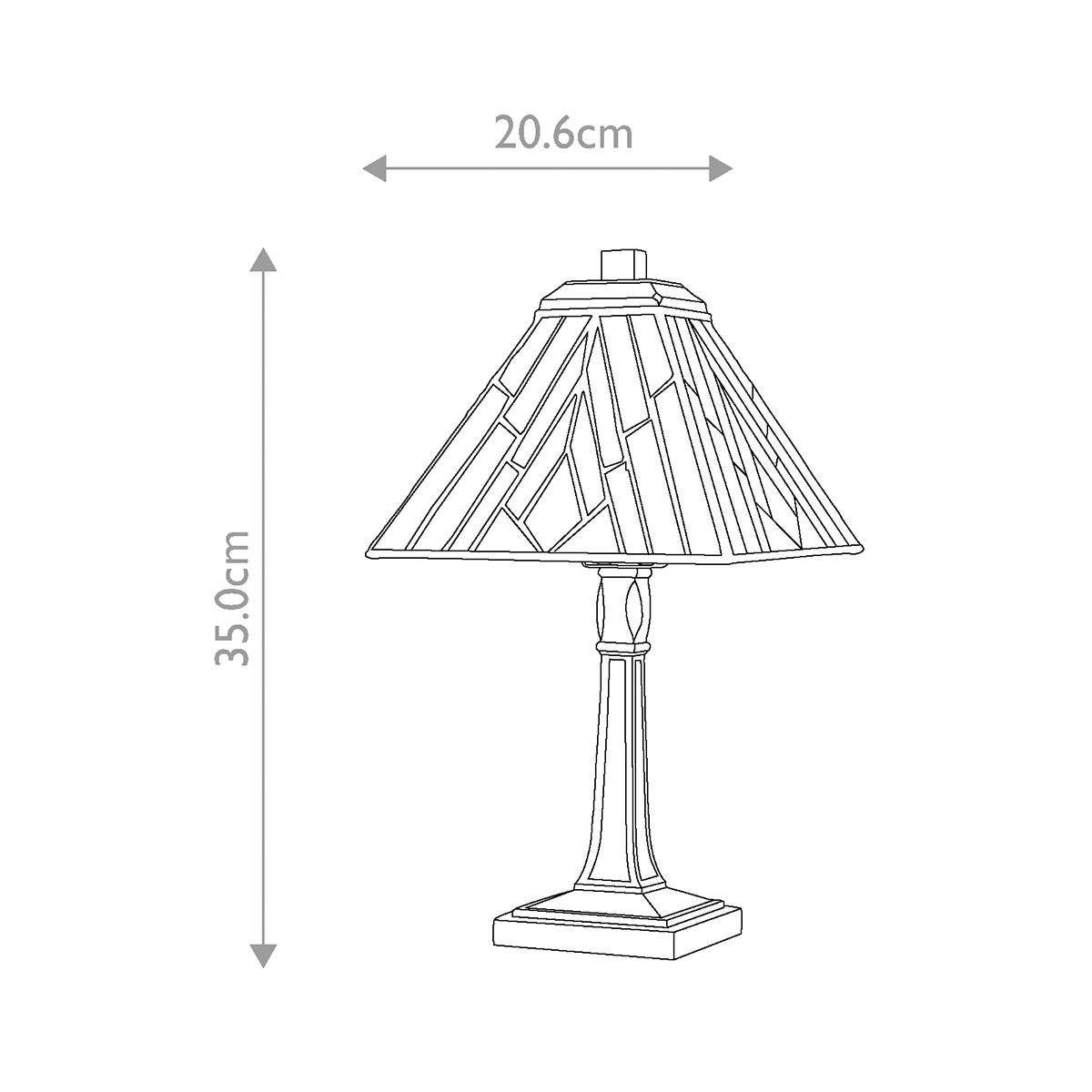 Elstead Alderley 1 Light Medium Table Lamp - Vintage Bronze