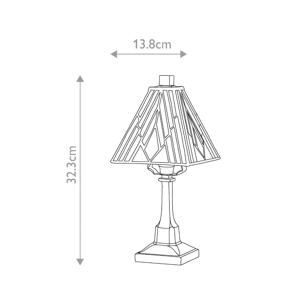 Elstead Alderley 1 Light Small Table Lamp - Vintage Bronze