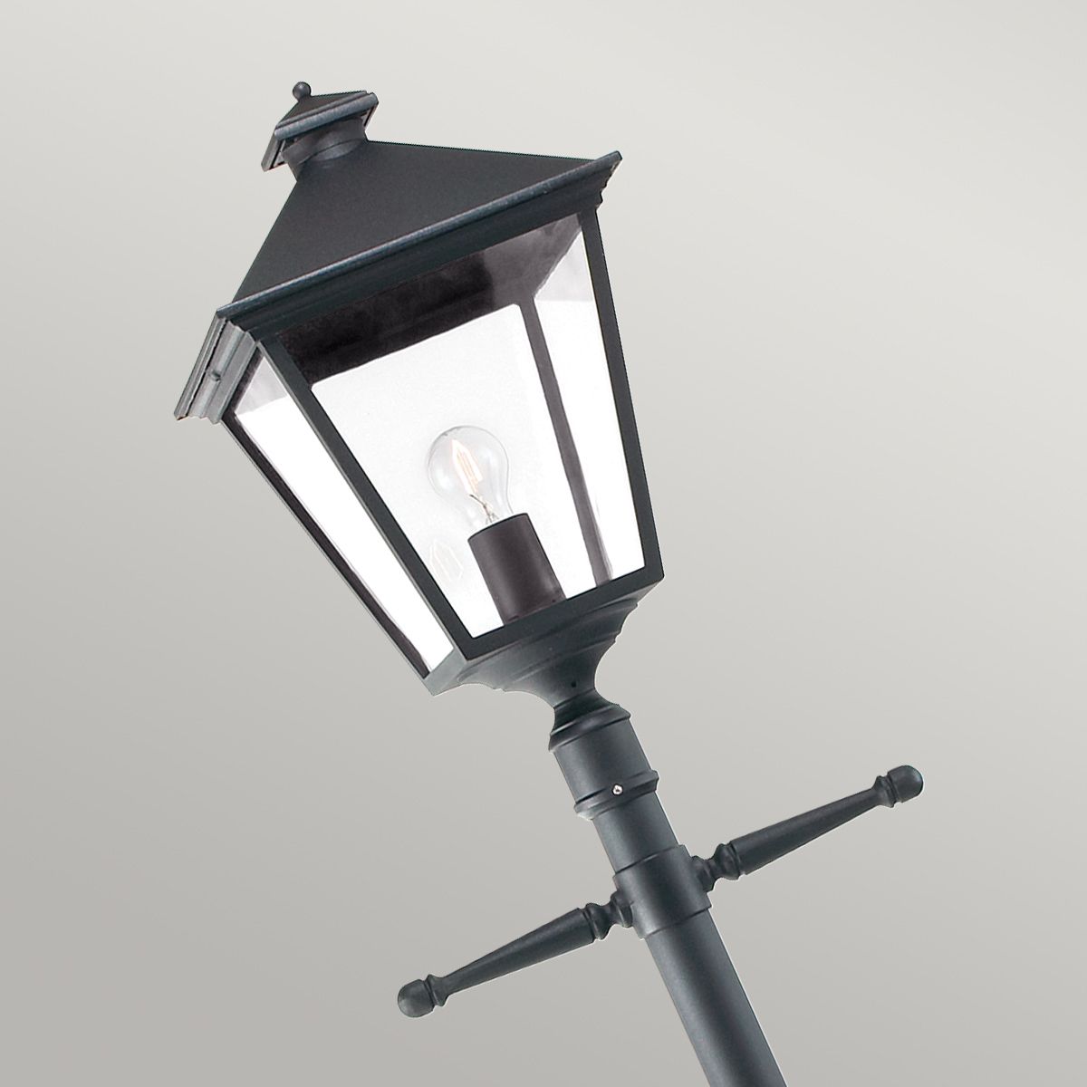 Norlys Turin Grande Single Signal Post - Black