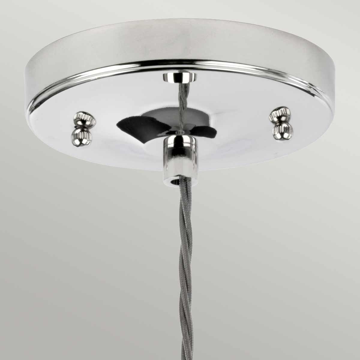 Elstead Tiber Single Pendant - Polished Nickel