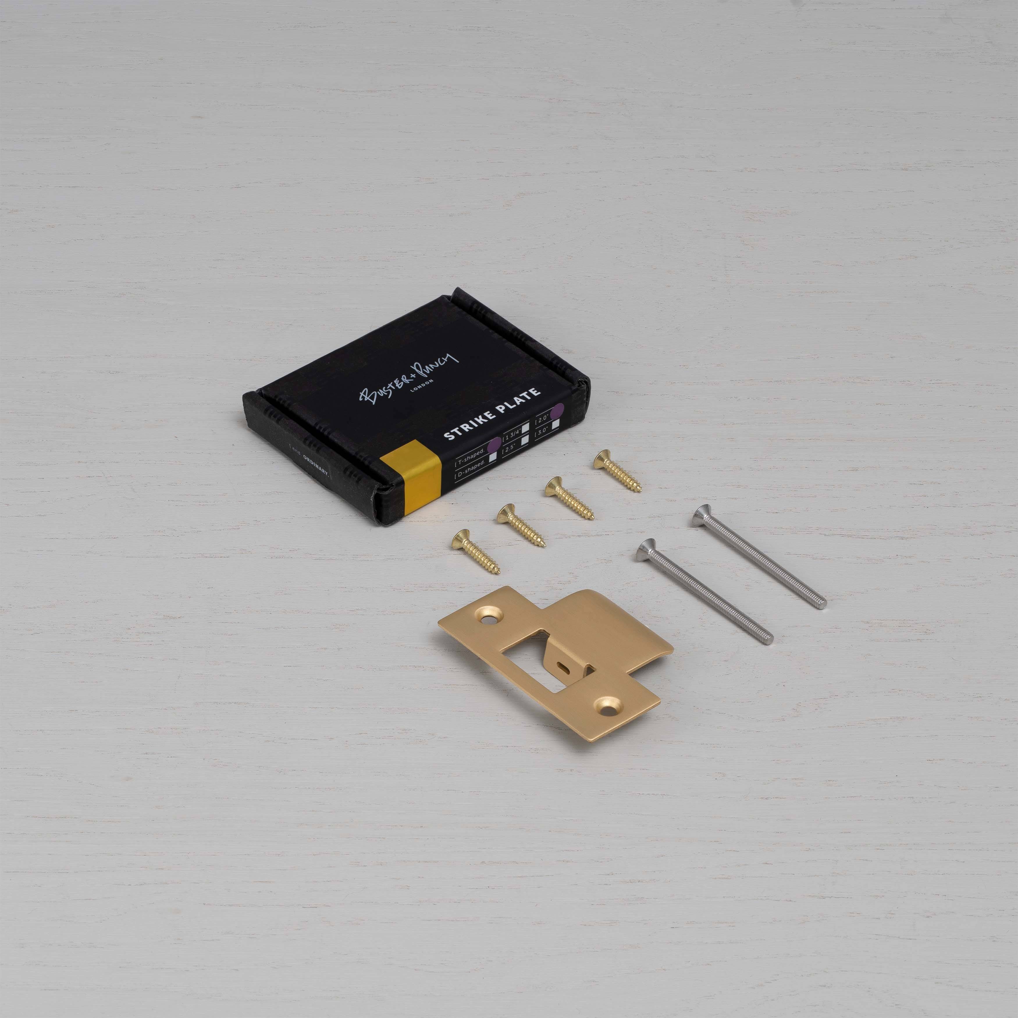 Buster + Punch Strike Plate Kit - T Shaped - 54mm Door