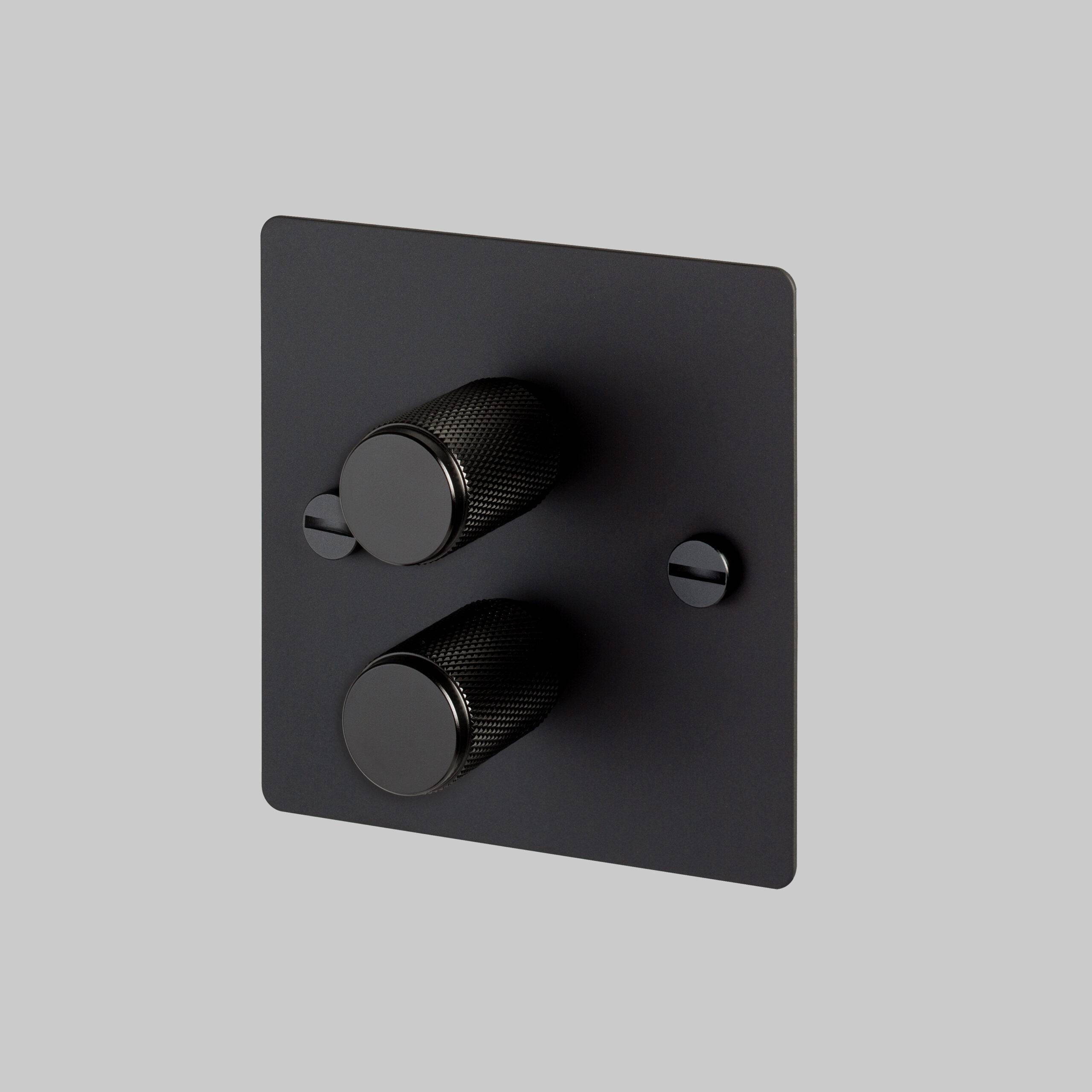 Buster + Punch 2G Dimmer 100W - Cross Knurl - Black