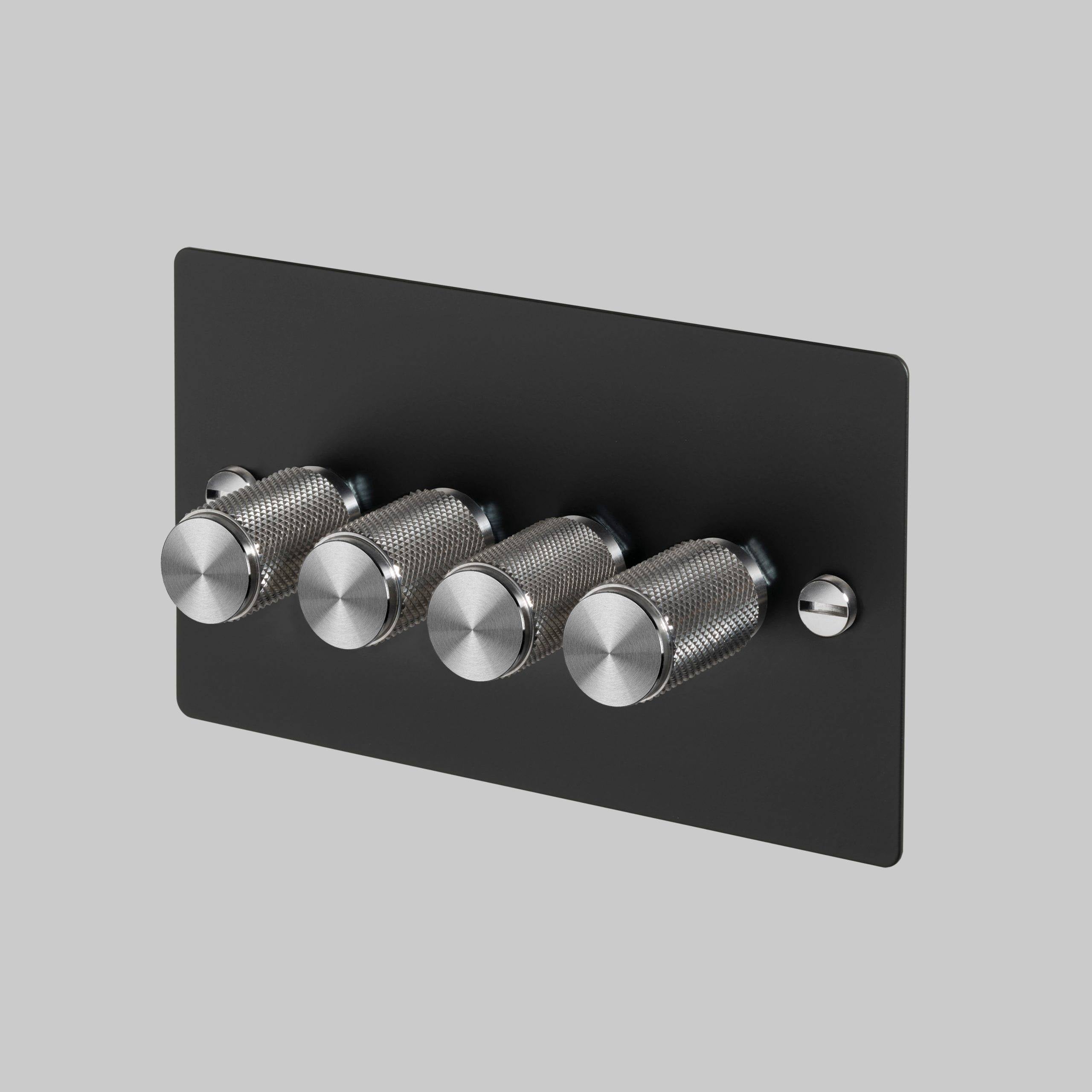 Buster + Punch 4G Dimmer 120W - Cross Knurl - Black - 2 way