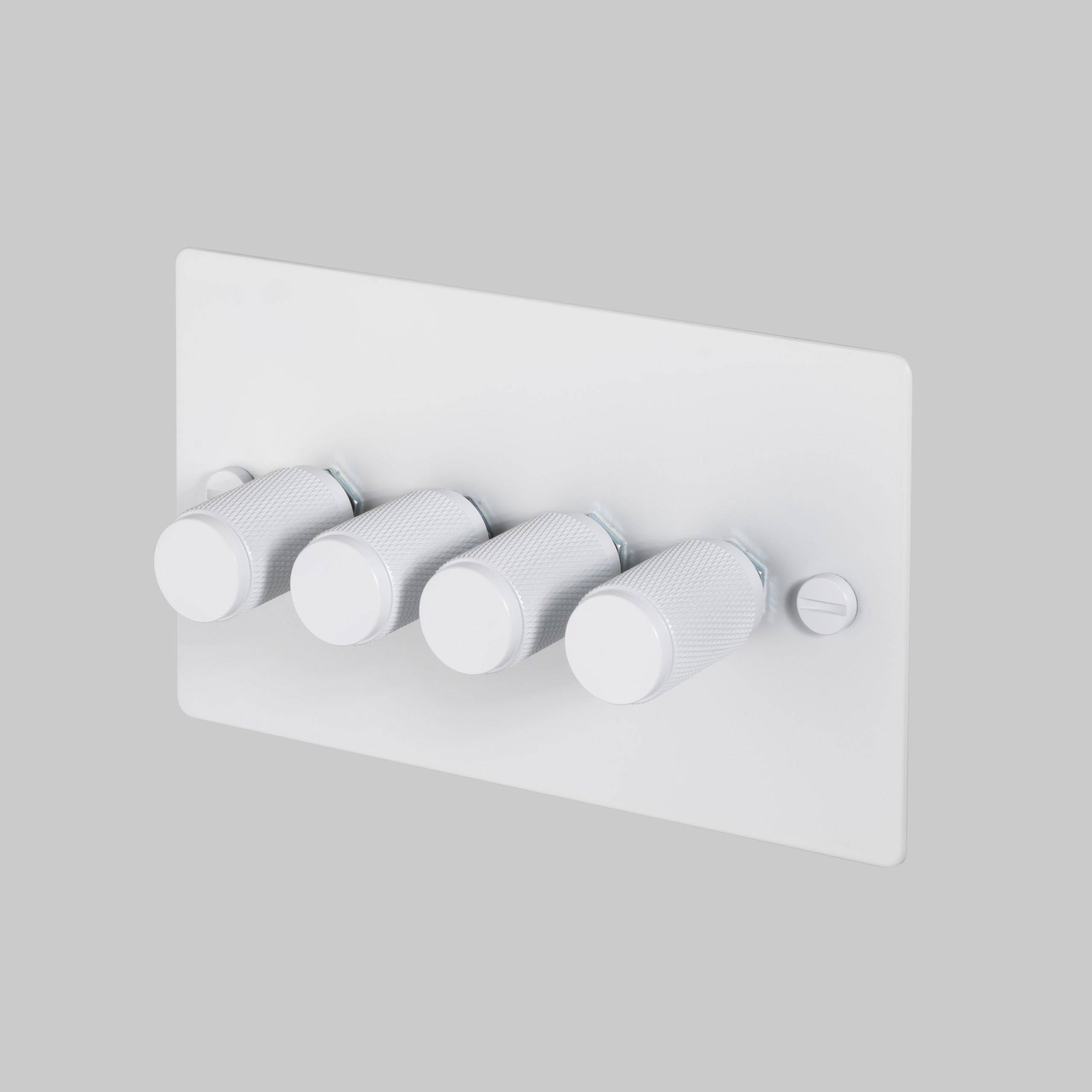Buster + Punch 4G Dimmer 120W - Cross Knurl - White - 2 way