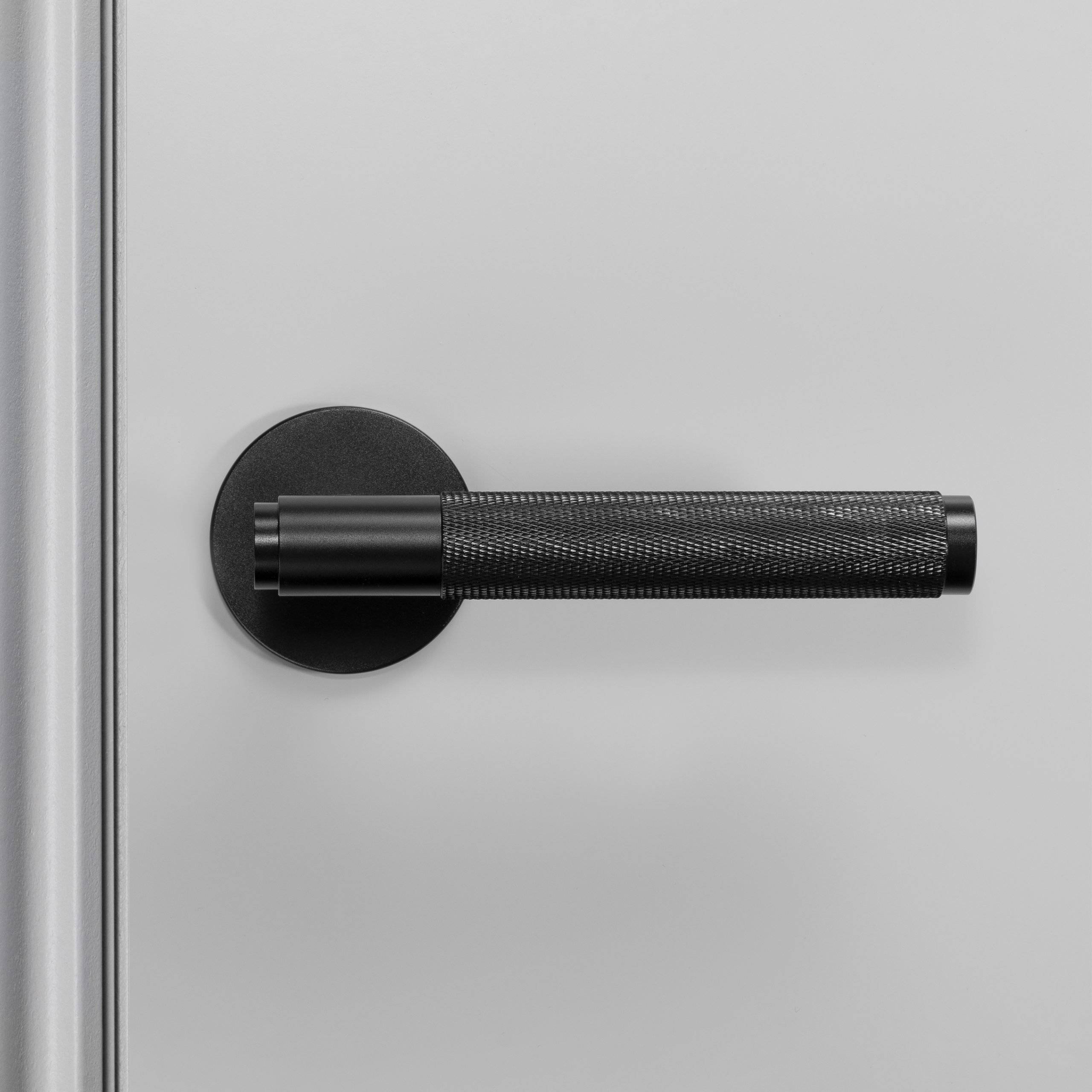 Buster + Punch Door Handle Set - Cross Knurl