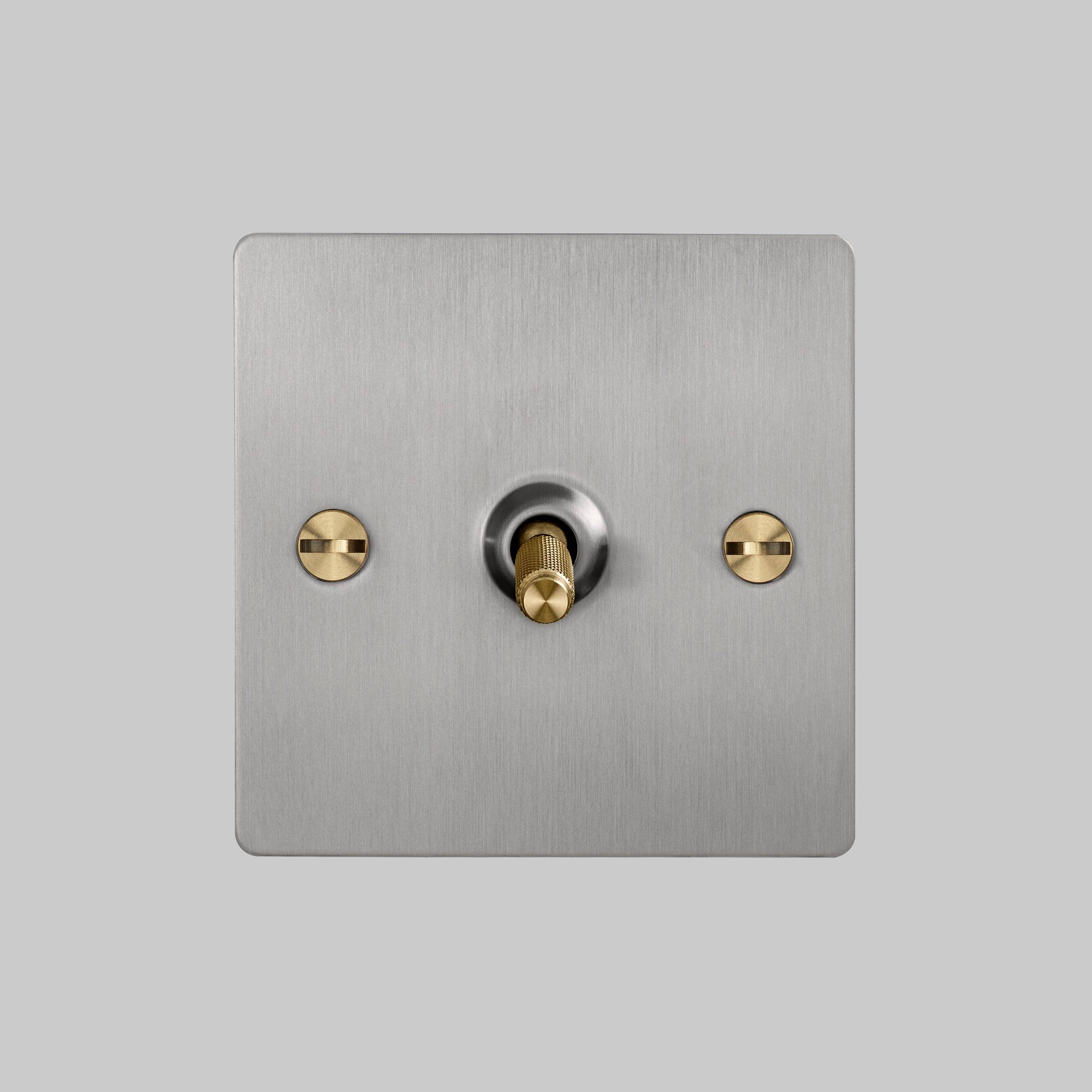 Buster + Punch 1G Toggle Intermediate 3-Way - Cross Knurl - Steel