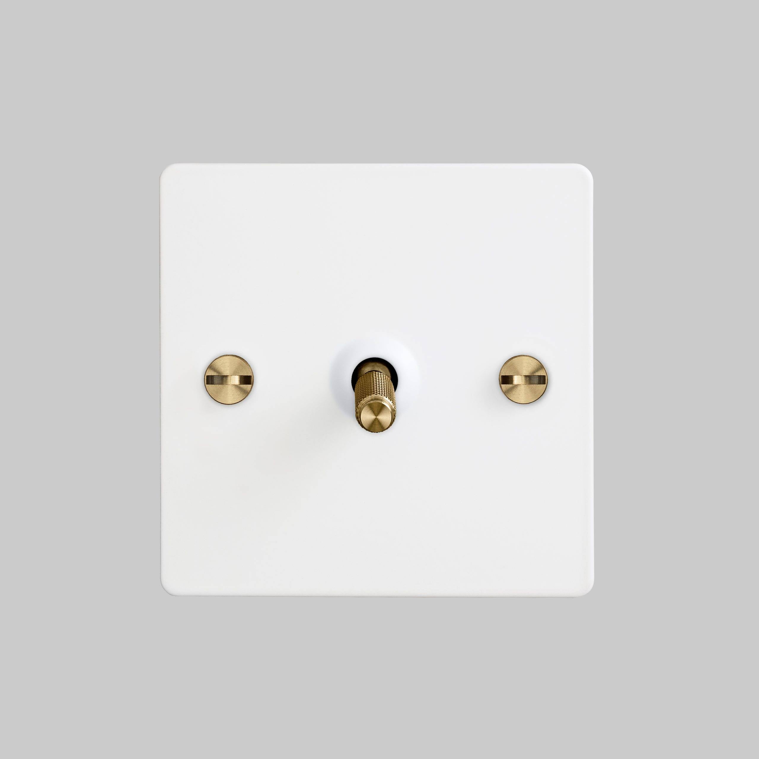 Buster + Punch 1G Toggle Intermediate 3-Way - Cross Knurl - White