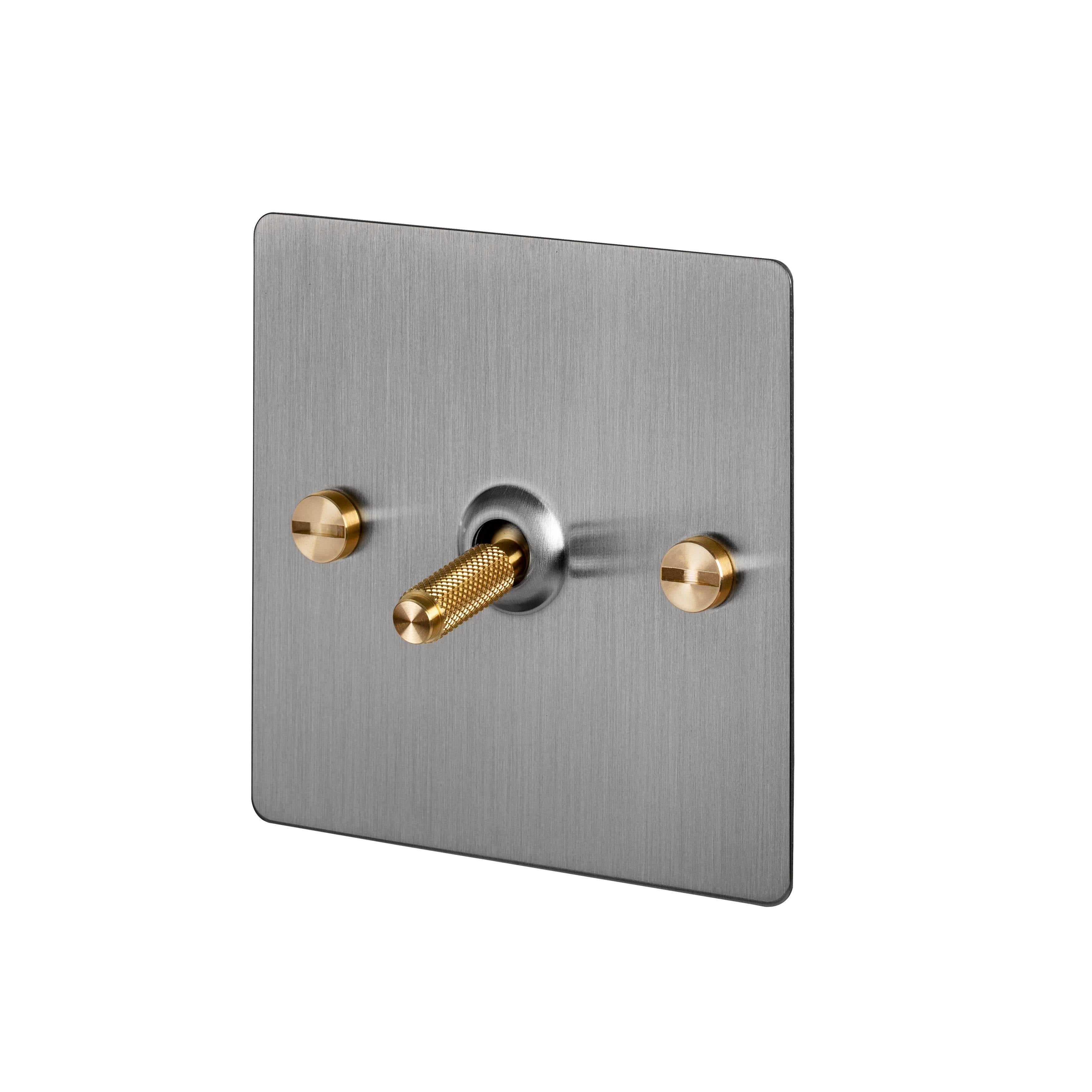 Buster + Punch 1G Toggle Intermediate 3-Way - Cross Knurl - Steel