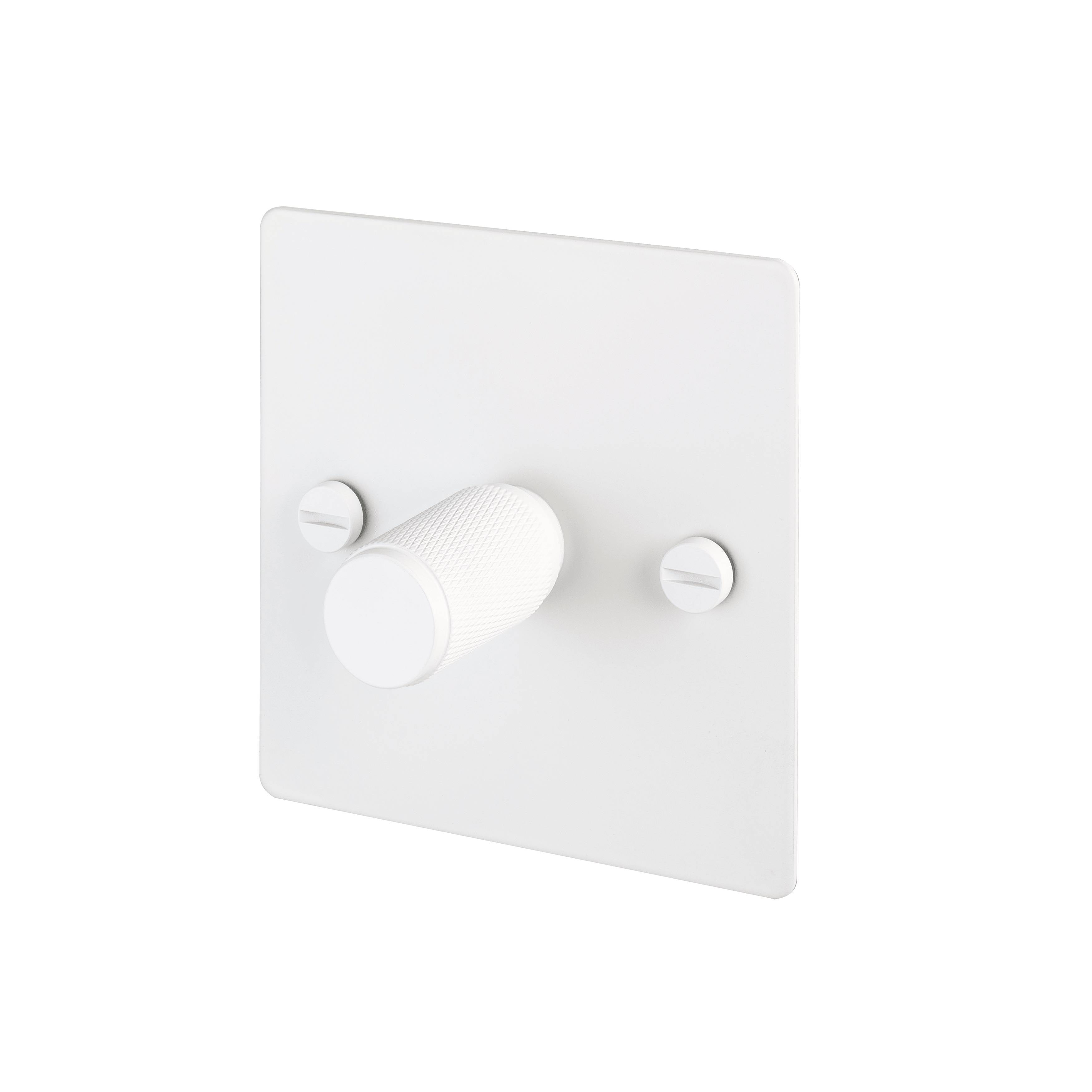 Buster + Punch 1G Dimmer 120W - Cross Knurl - White - 2 Way