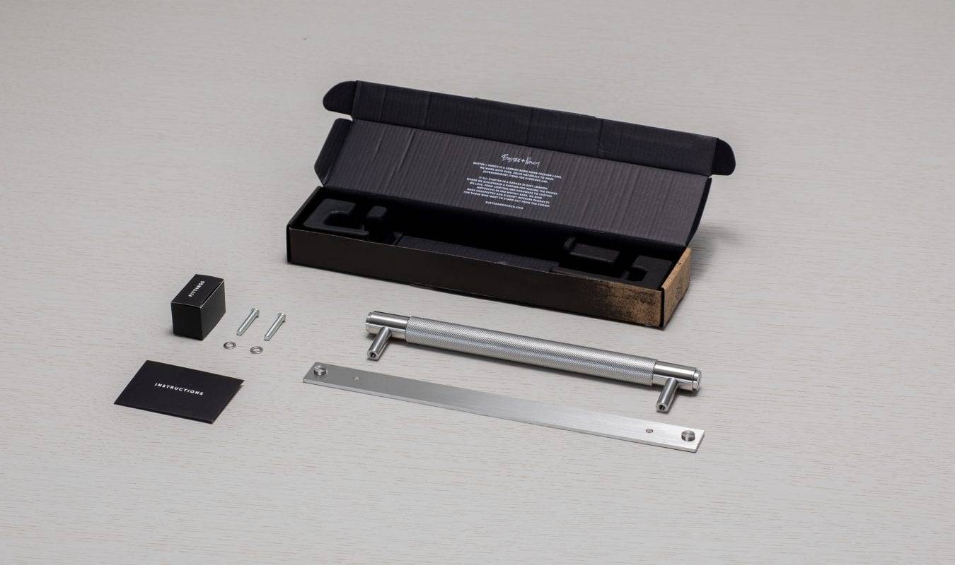 Buster + Punch Pull Bar - Plate - Cross Knurl - Medium
