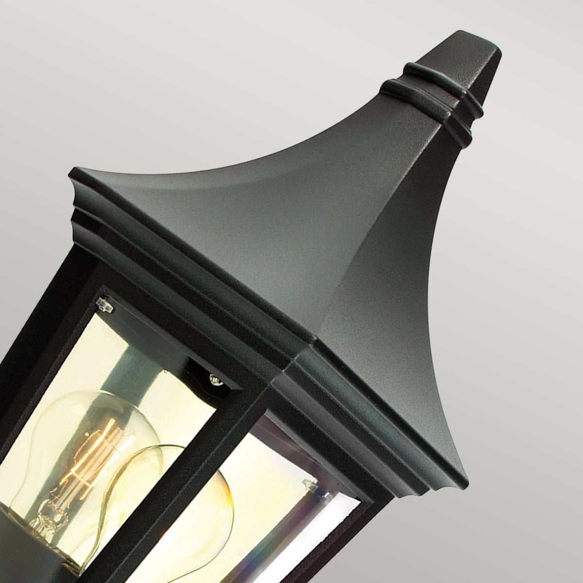 Norlys Valencia Single Half Lantern - Black