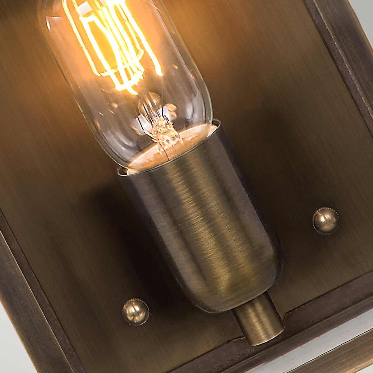 Elstead Victoria Single Wall Lantern - Aged Brass