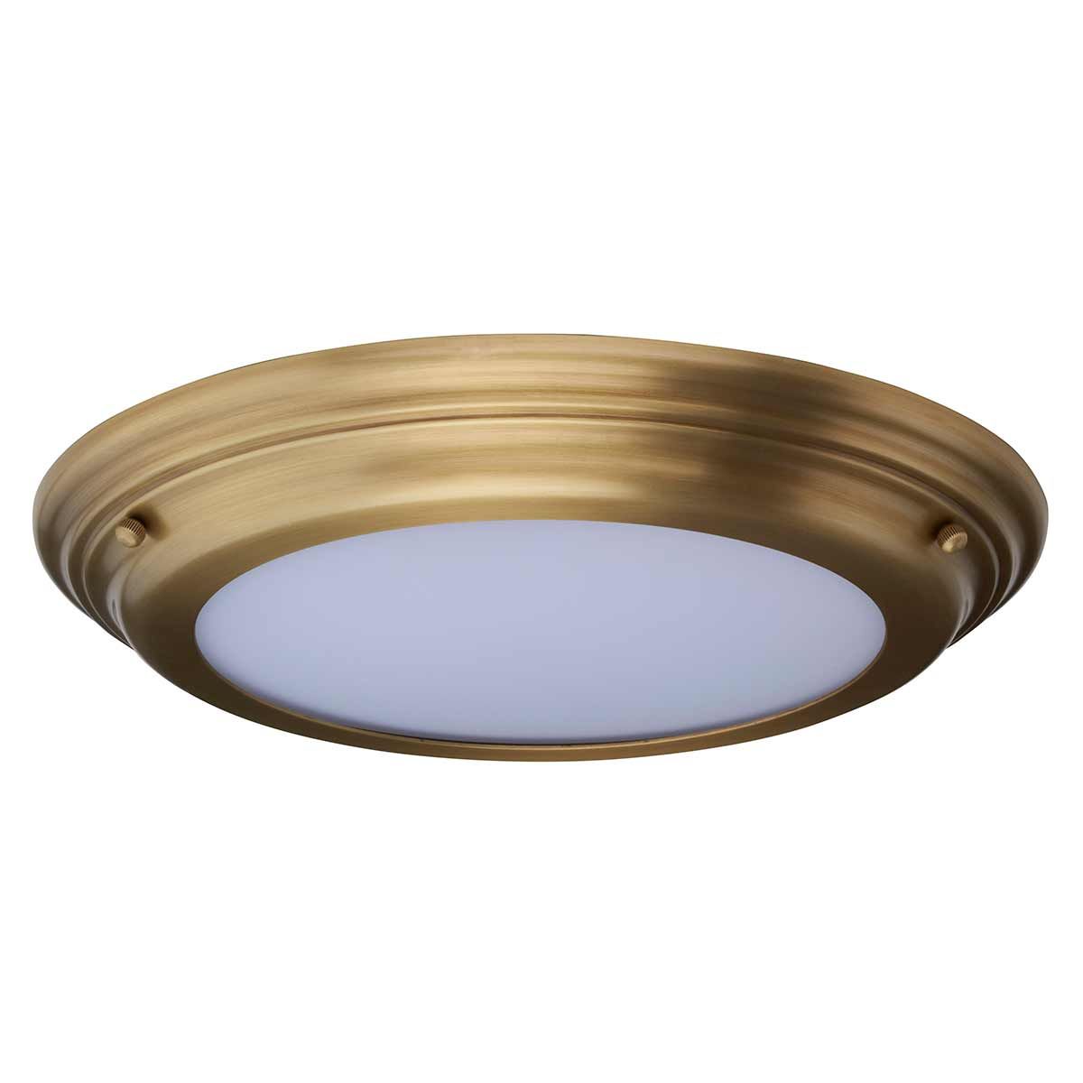 Elstead Welland Single Bathroom Flush Fitting - Aged Brass