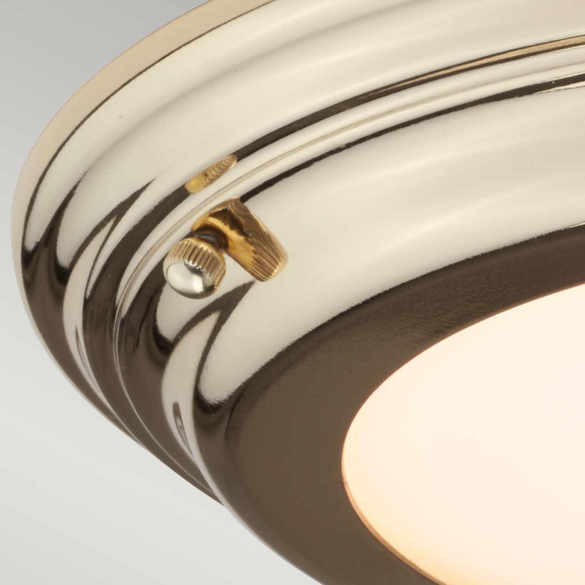 Elstead Welland Single Bathroom Flush Fitting - Polished Brass