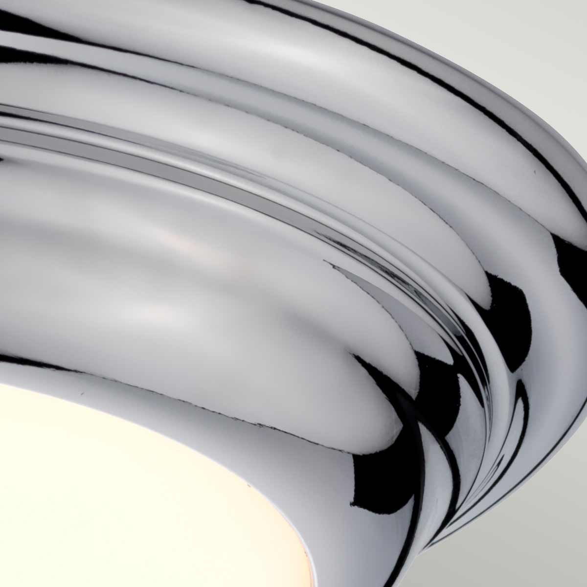 Elstead Welland Single Mini LED Bathroom Flush Light - Polished Chrome