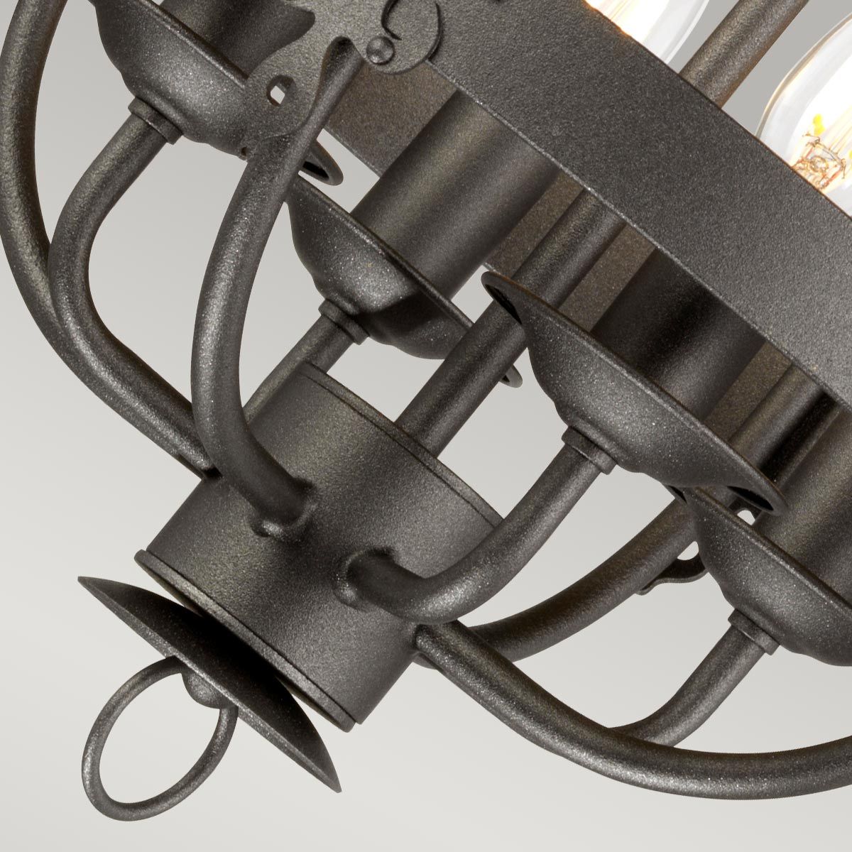 Elstead Windsor 4 Light Pendant - Graphite