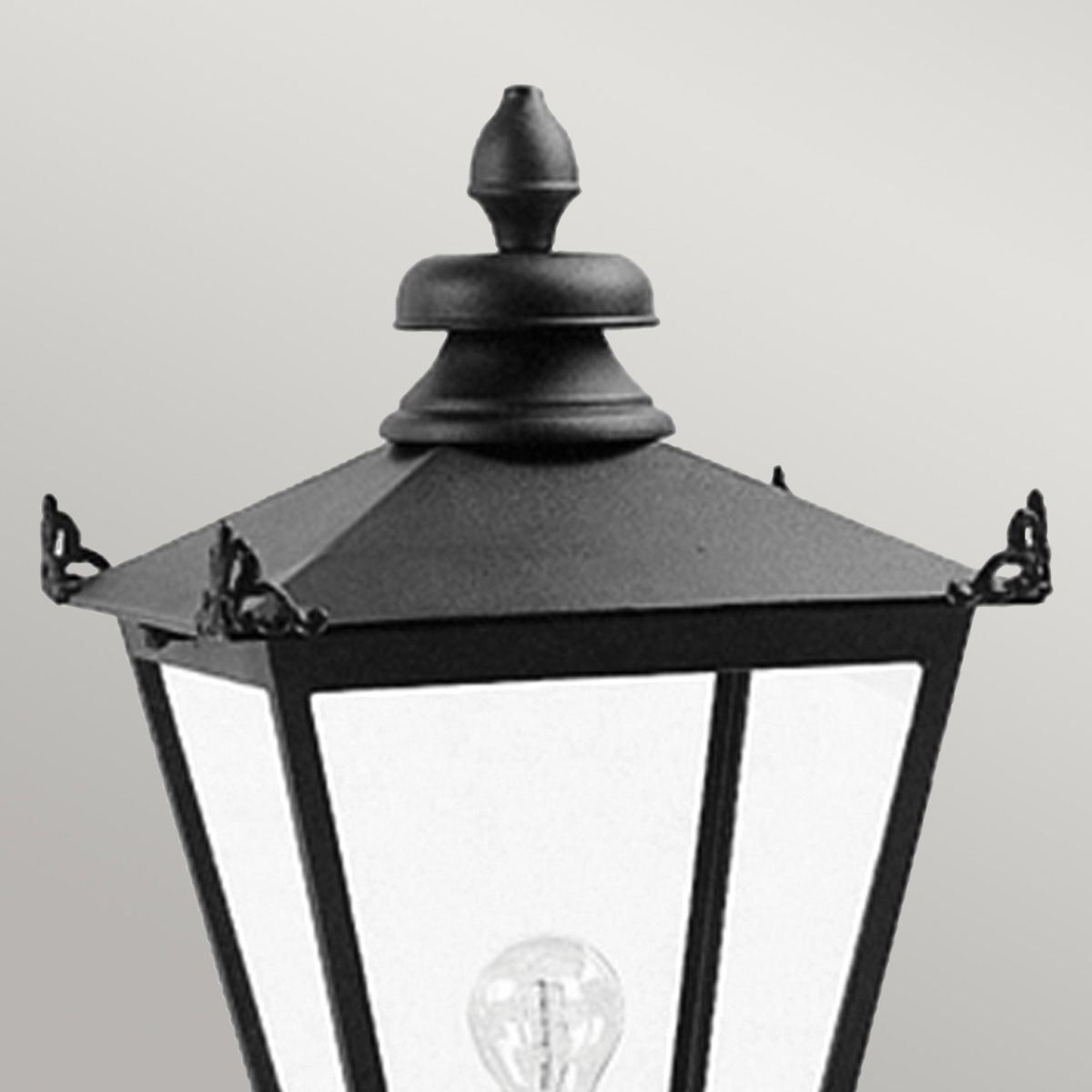 Elstead Wilmslow Single Pedestal Lantern - Black
