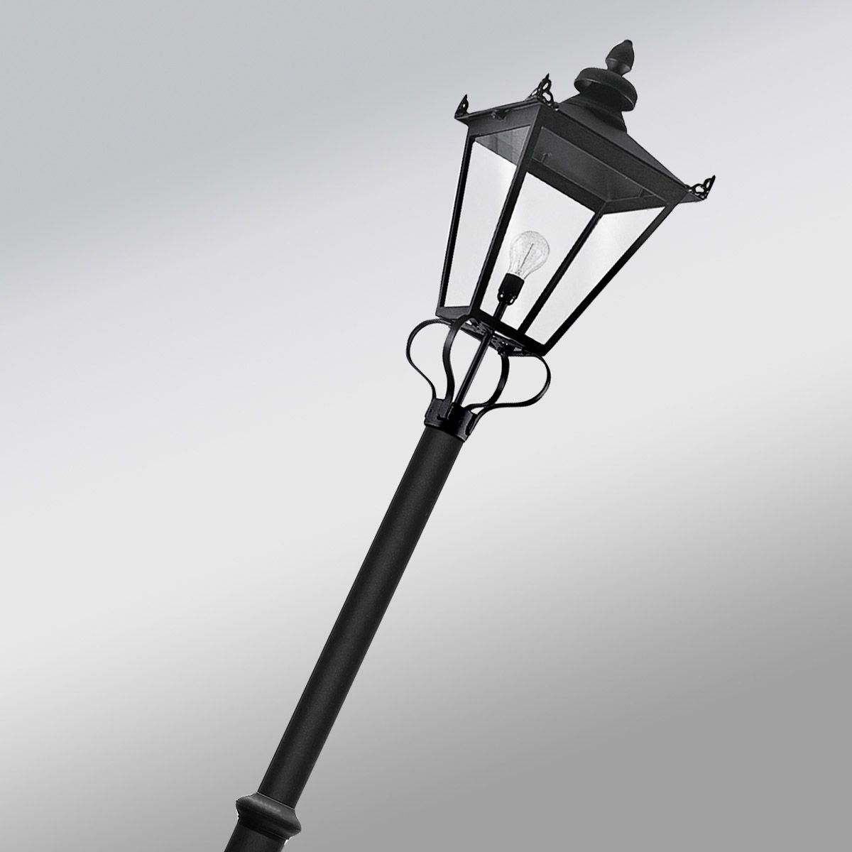 Elstead Wilmslow 1 Light Lamp Post - Black