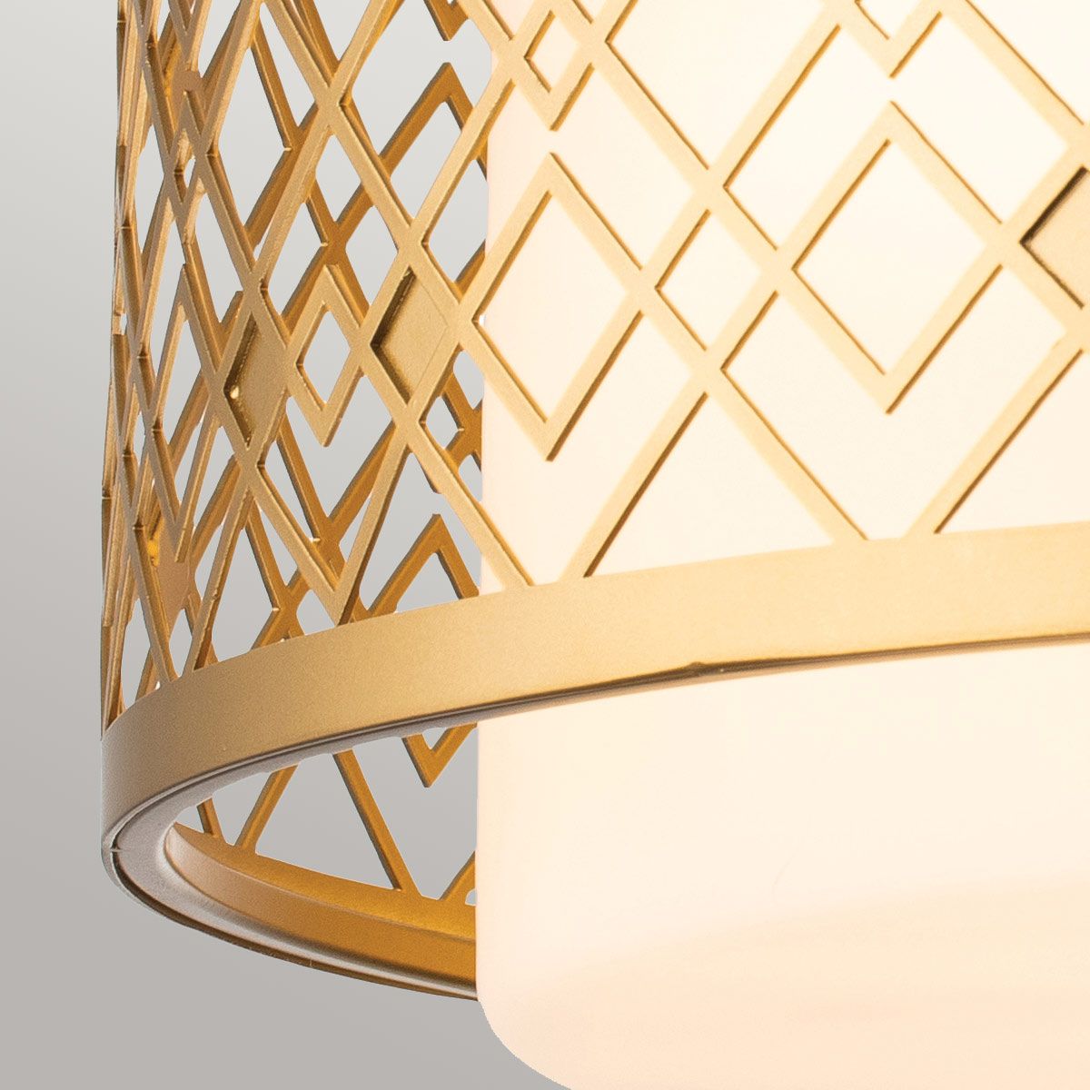 Elstead Ziggy 2 Light Medium Flush - Lacquered Gold