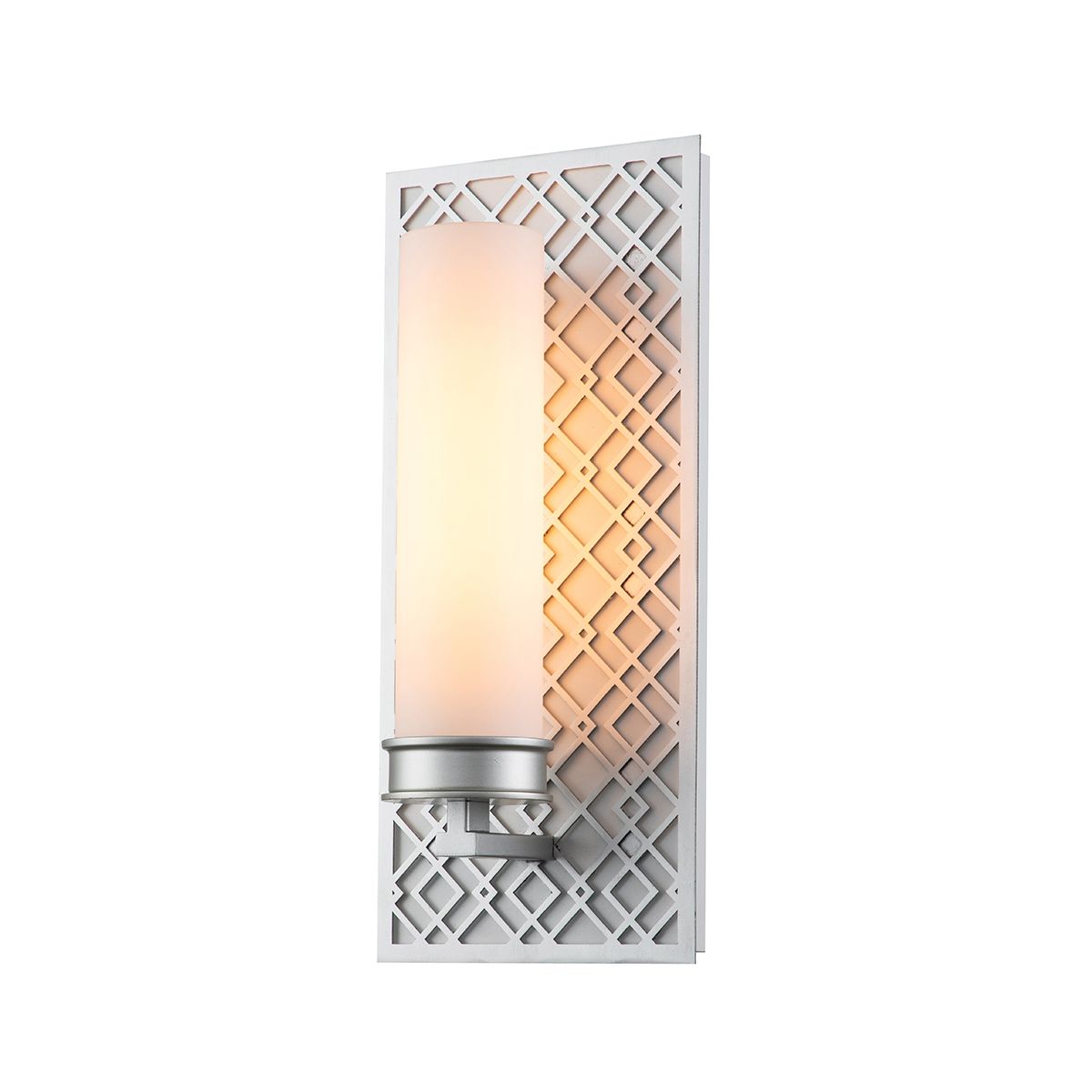 Elstead Ziggy 1 Light Wall Light - Lacquered Silver
